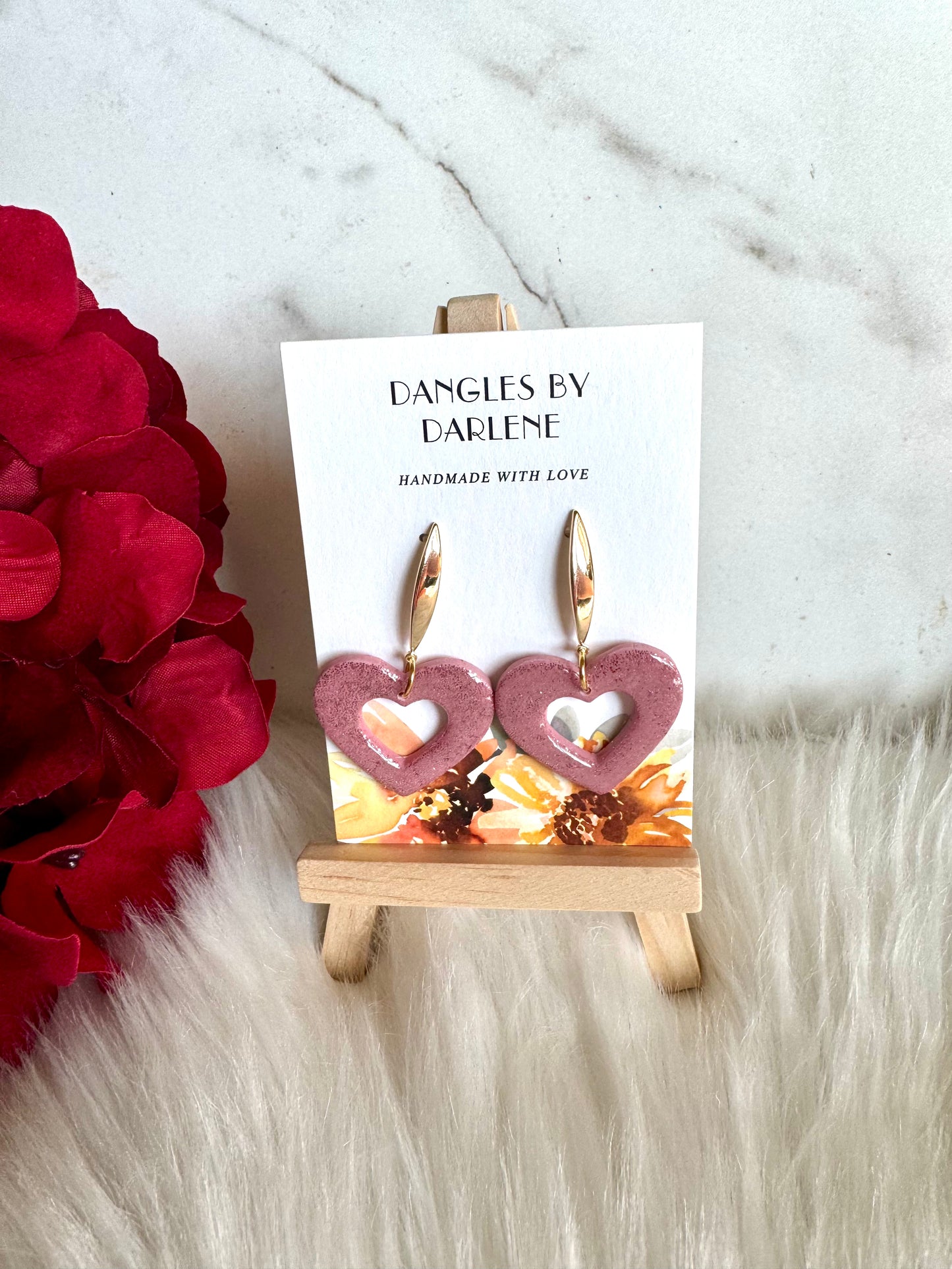 Pink Glitter Hearts