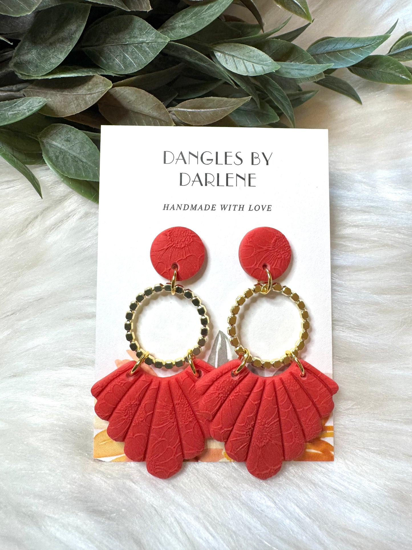 Red Fan Dangles