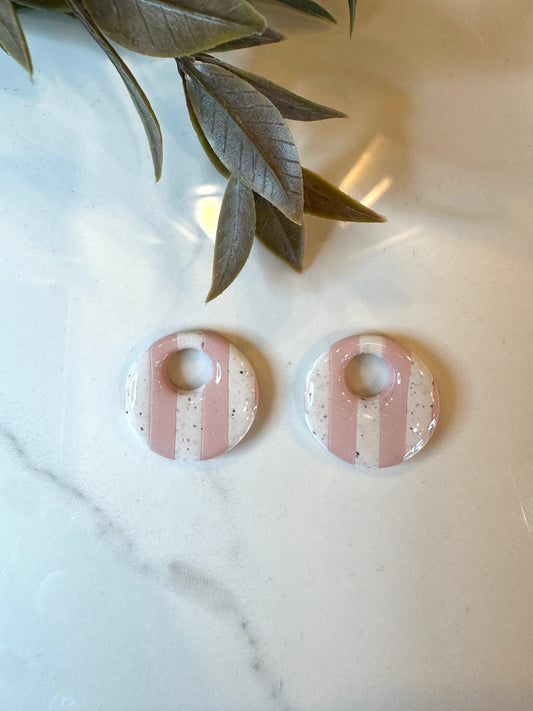 Striped Pink Charms