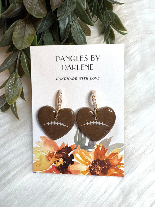 Football Pearl Dangles