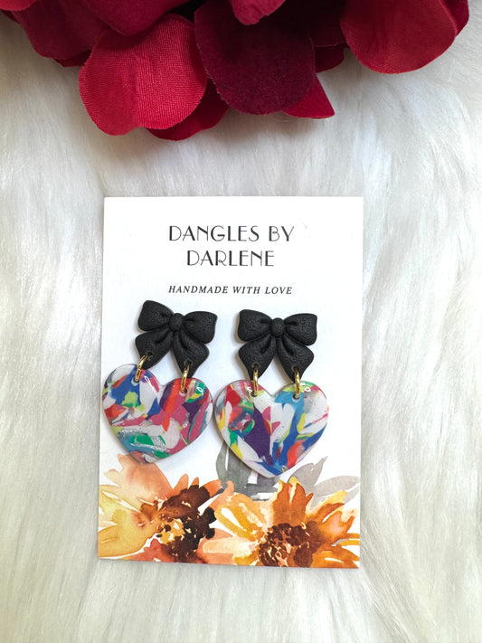 Colorful Heart Dangles