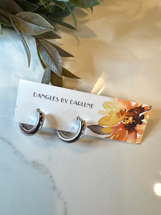 Silver Hoops