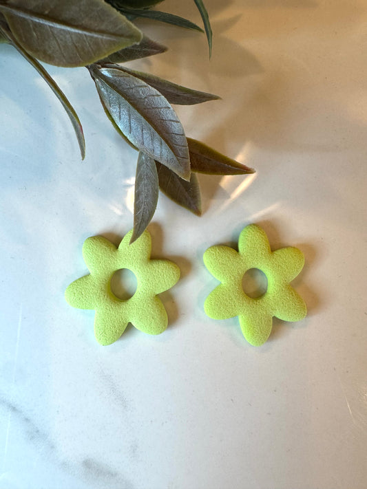 Lime Green Flower Charms