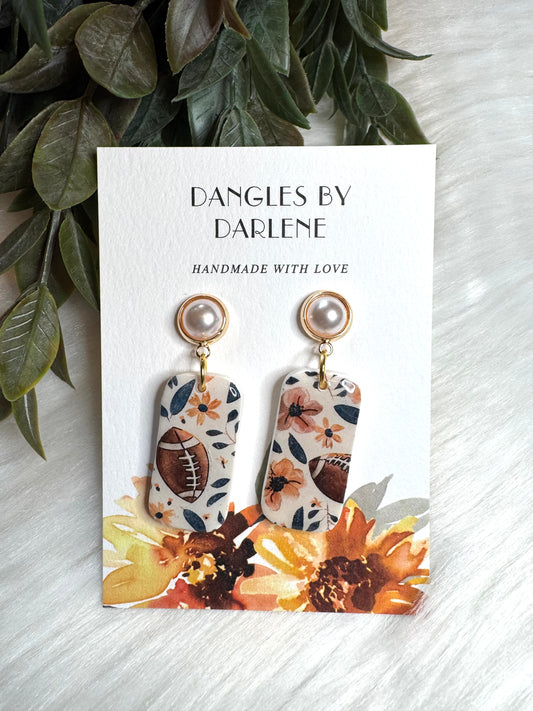 Football Print Dangles #1