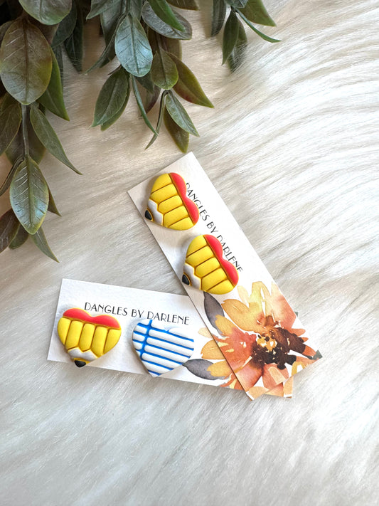 Teacher Heart Studs