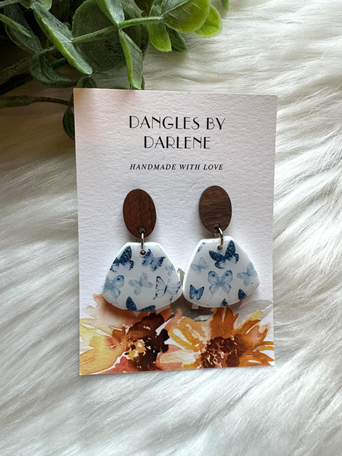 Butterfly Print Dangles