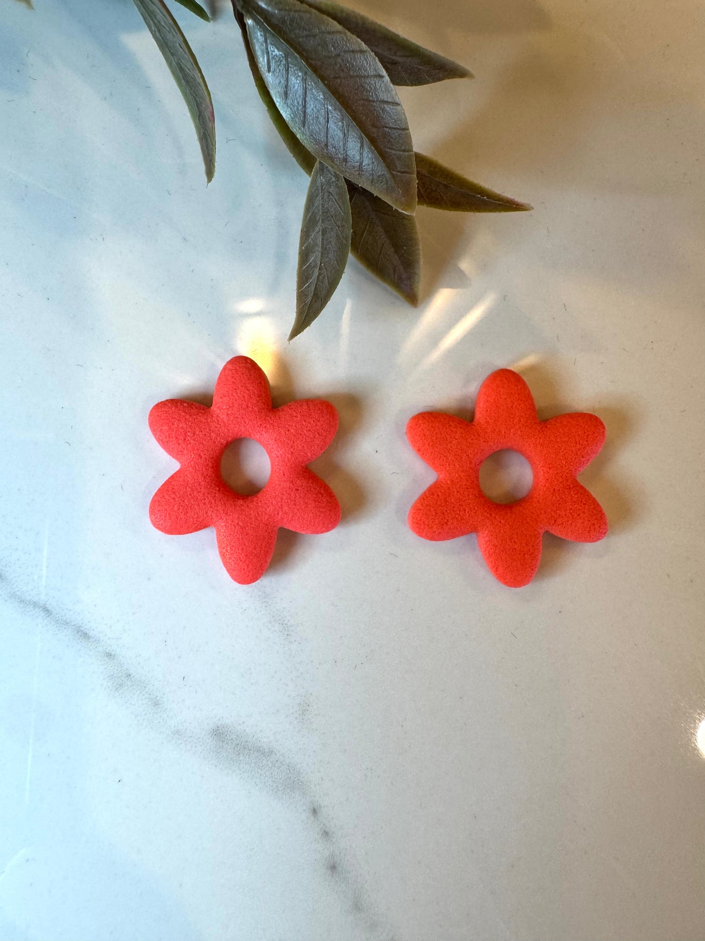 Orange Flower Charms